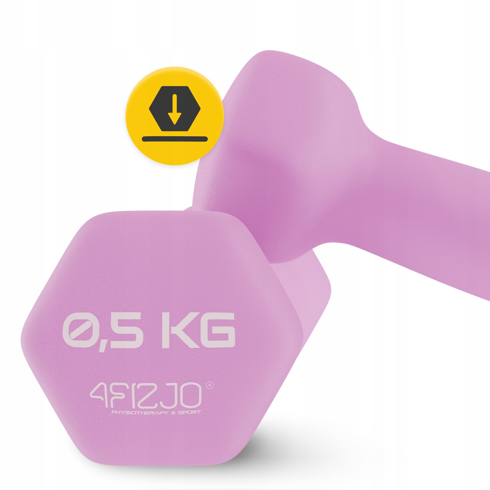 Гантелі вінілові 4FIZJO Classic 2 x 0.5 кг (P-5907739311948) — мініатюра 6