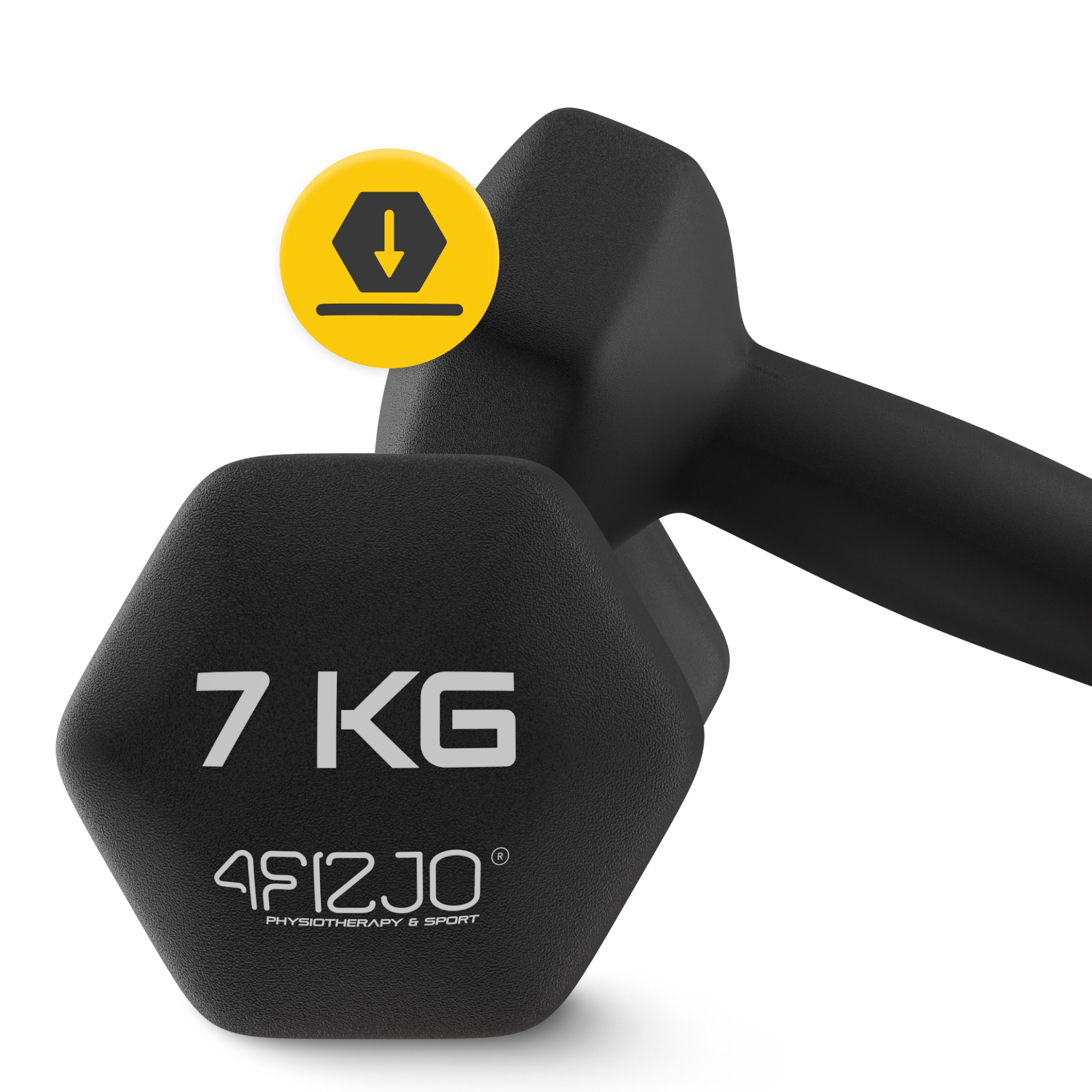 Гантелі вінілові 4FIZJO Classic 2 x 7 кг (P-5905973403207) — мініатюра 6