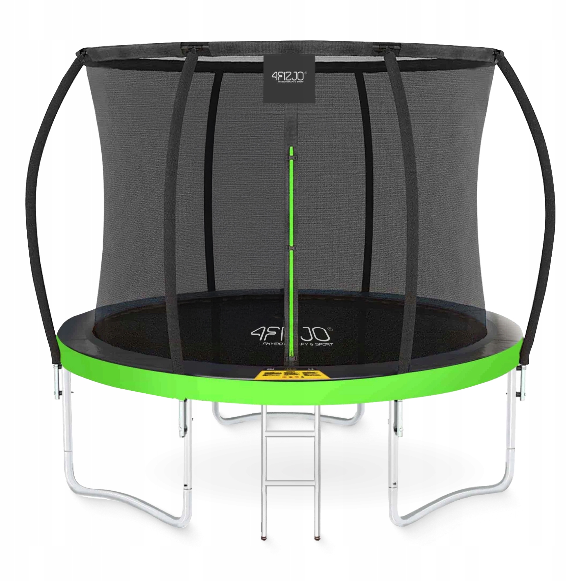 Батут із внутрішньою сіткою 4FIZJO PRO 8FT 252 см Black/Green (P-5907739314161) — фото 5