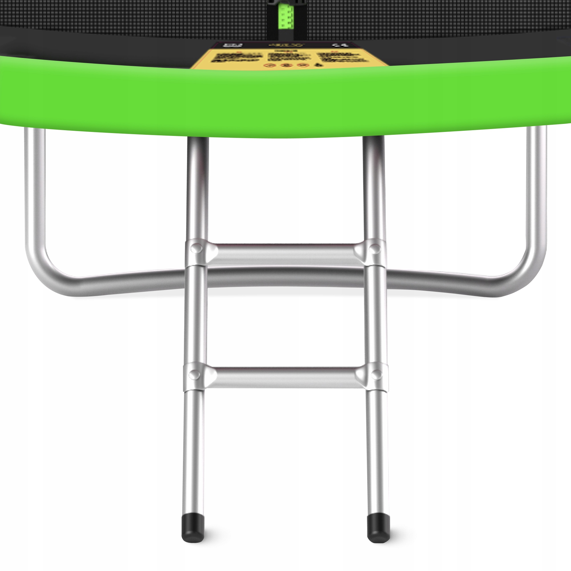 Батут із внутрішньою сіткою 4FIZJO PRO 8FT 252 см Black/Green (P-5907739314161) — мініатюра 7